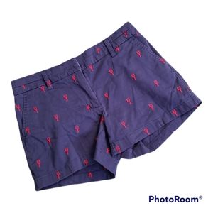 British Khaki Short 4 Lobster Nautical Costal Beachy Chino Preppy Spring Summer